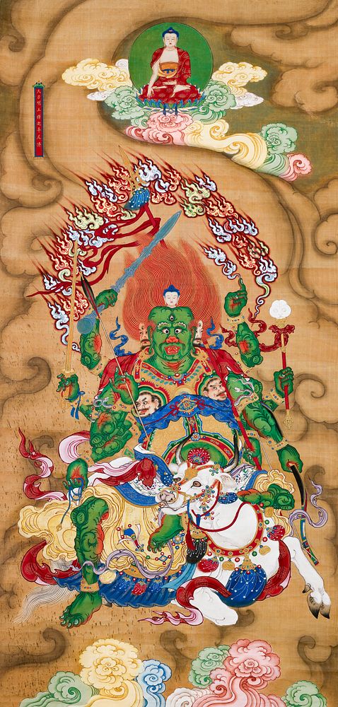 The Buddhist Guardian Mahabala (16th century). Original public domain image from The Minneapolis Institute of Art.  …