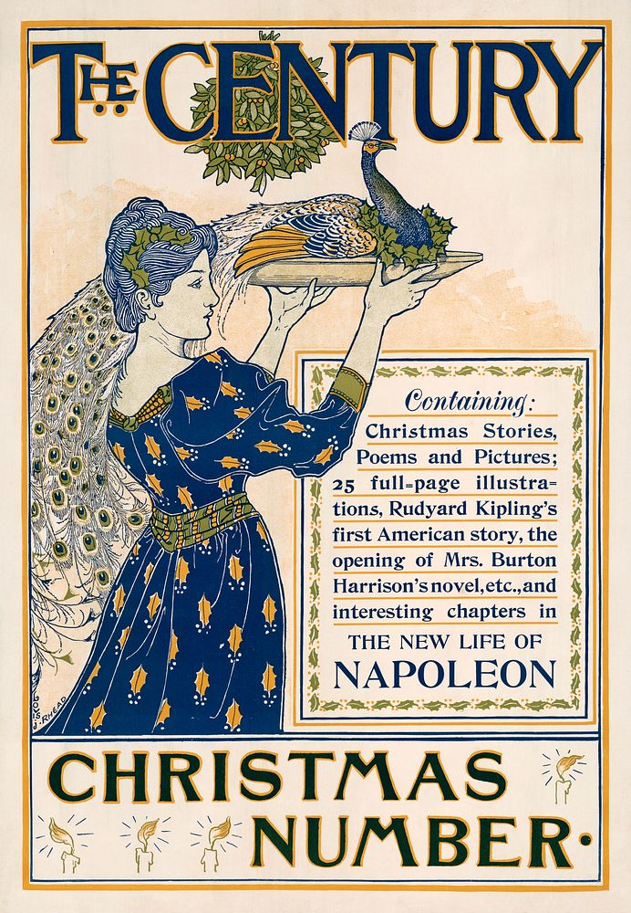 The Century containing... the new life of Napoleon, Christmas number (1894) by Louis Rhead. Original public domain image…