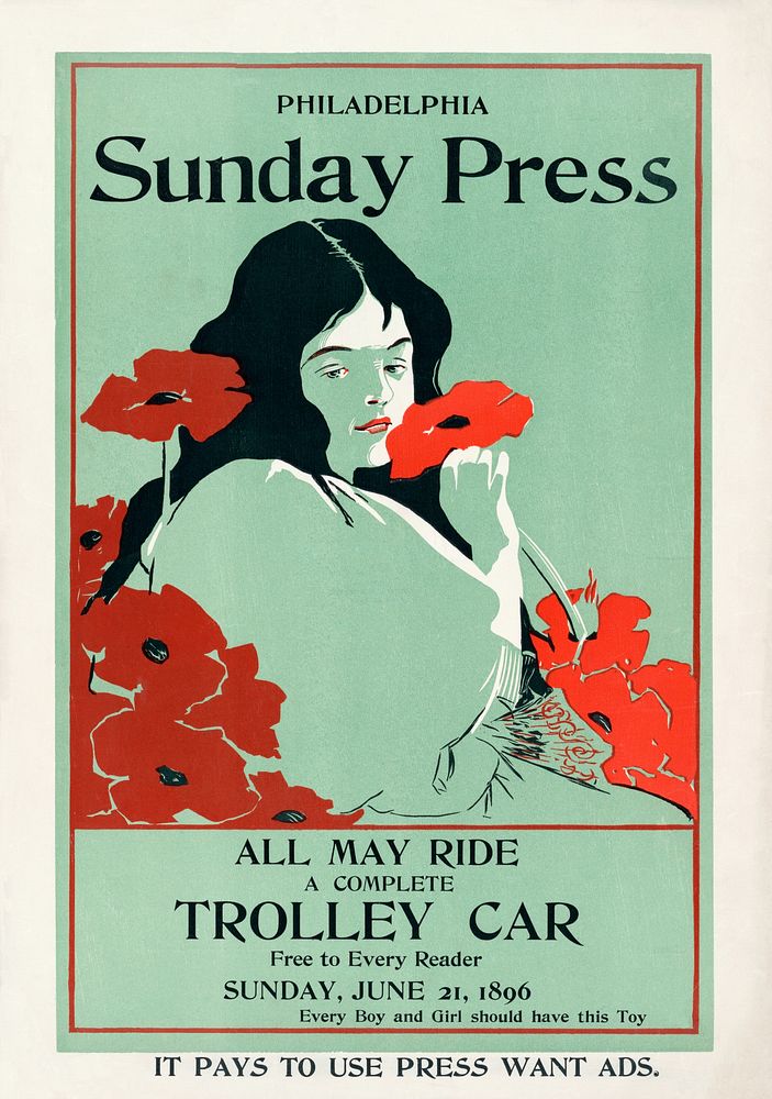 All may ride; a complete trolley car free to every reader (1896) by George Reiter Brill. Original public domain image from…