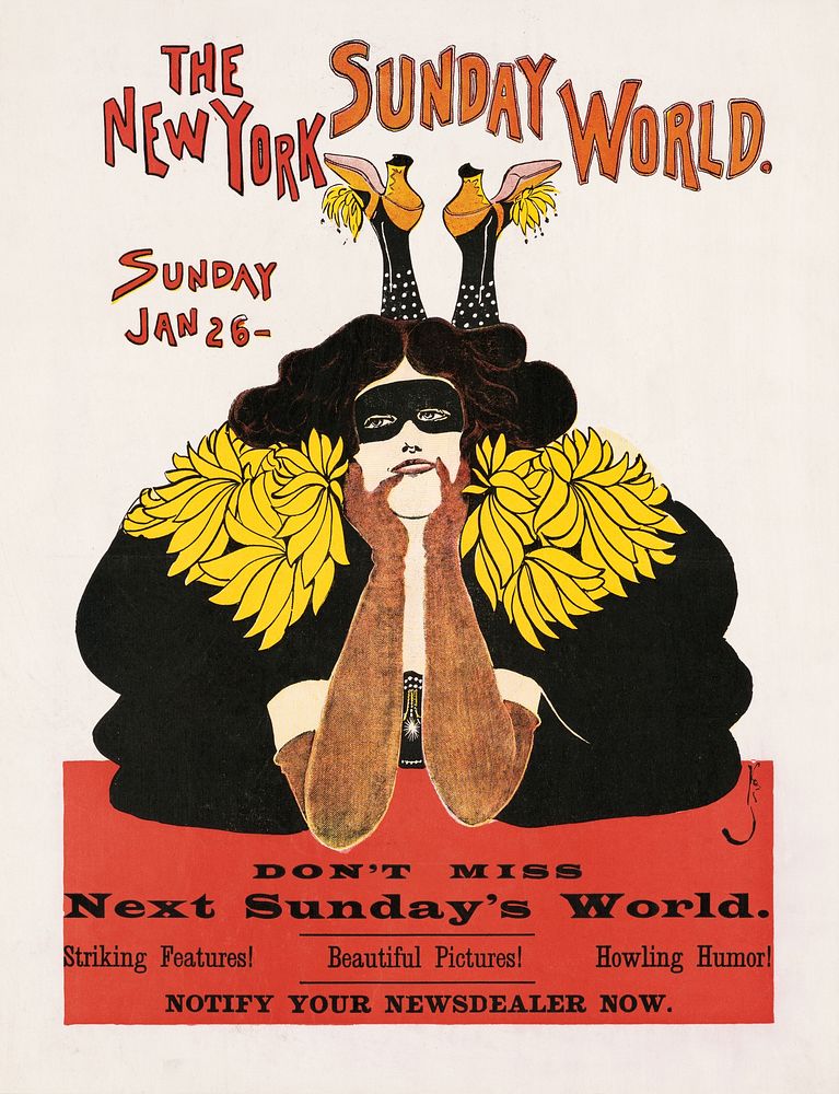 The New York Sunday World. Sunday Jan. 26 (1896) by Frank King. Original public domain image from the Library of Congress.…