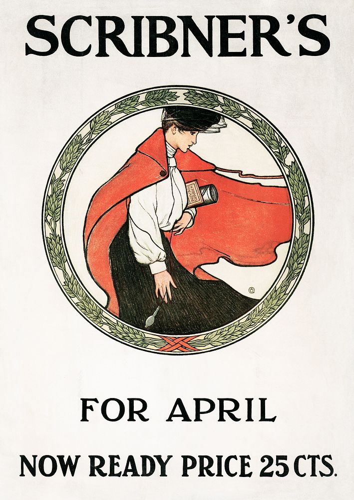 Scribner's for April, now ready price 25 cts (1903) by Charles Scribner's Sons. Original public domain image from the…