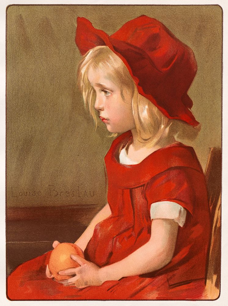 Fillette &agrave; l'Orange (1899) by Louise Breslau. Original public domain image from the Cleveland Museum of Art.…