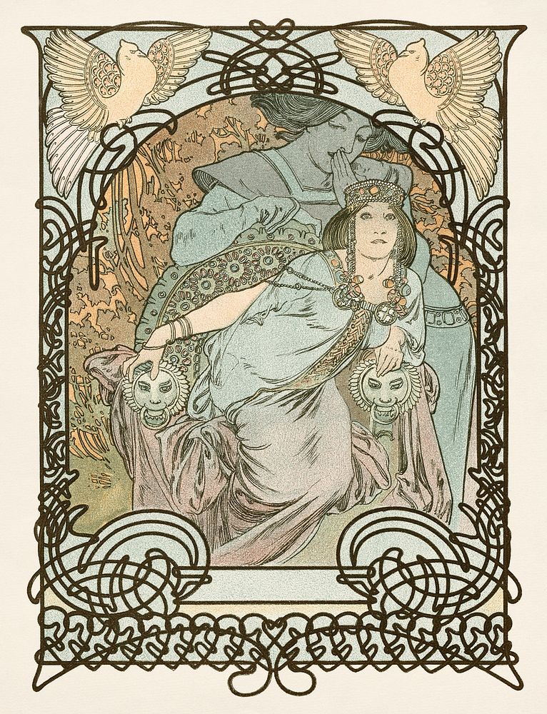 Ilsee, Princesse de Tripoli (1897) by Alphonse Mucha. Original public domain image from the Cleveland Museum of Art.…