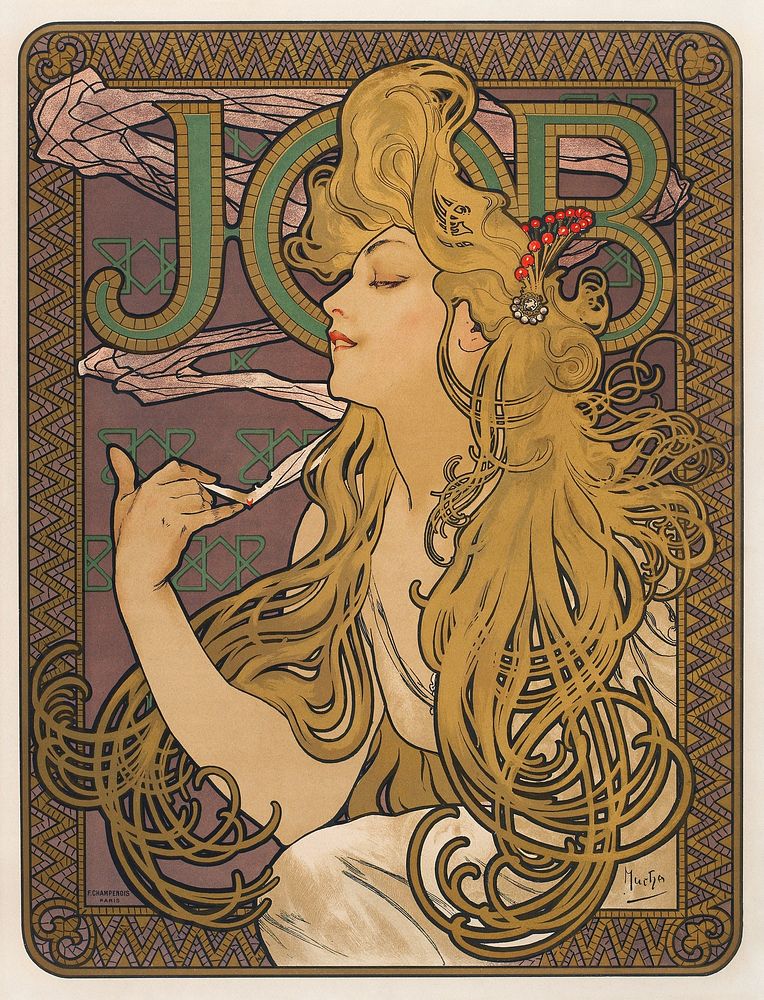 Job (1896) by Alphonse Mucha. Original public domain image from The Minneapolis Institute of Art. Digitally enhanced by…