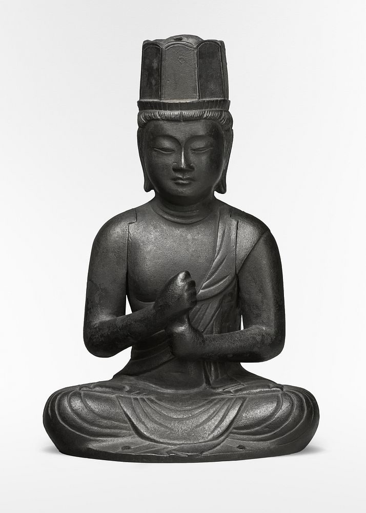 Dainichi, the Buddha of Infinite Illumination, bronze figure. Original public domain image from The Minneapolis Institute of…