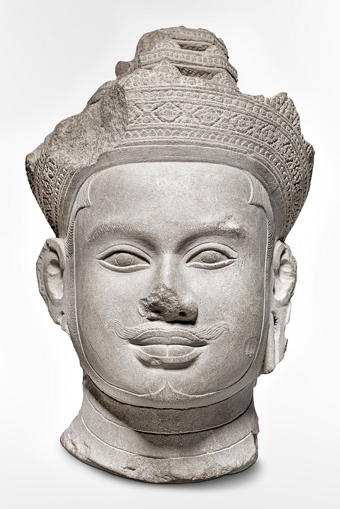 Khmer's head of Vishnu sculpture. Original public domain image from The Minneapolis Institute of Art. Digitally enhanced by…