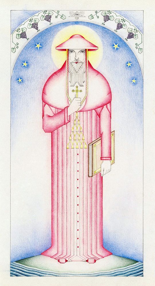 Saint Bonaventure (1935–1942) drawing by American 20th Century. Original public domain image from the National Gallery of…