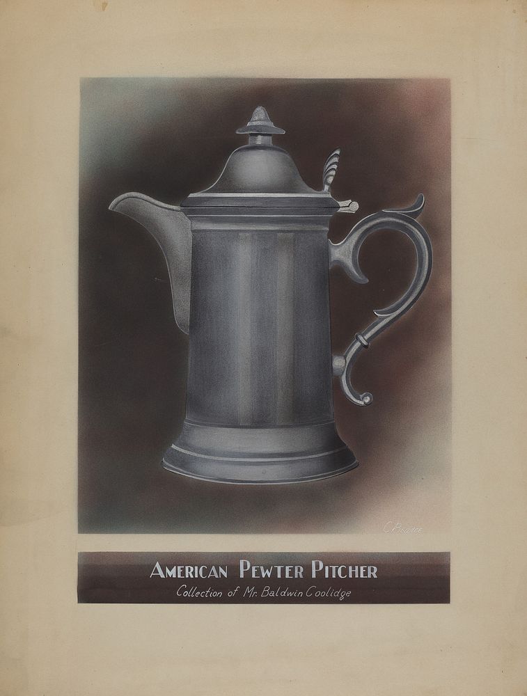 Pewter Pitcher (1935–1942) by Harry Goodman.  