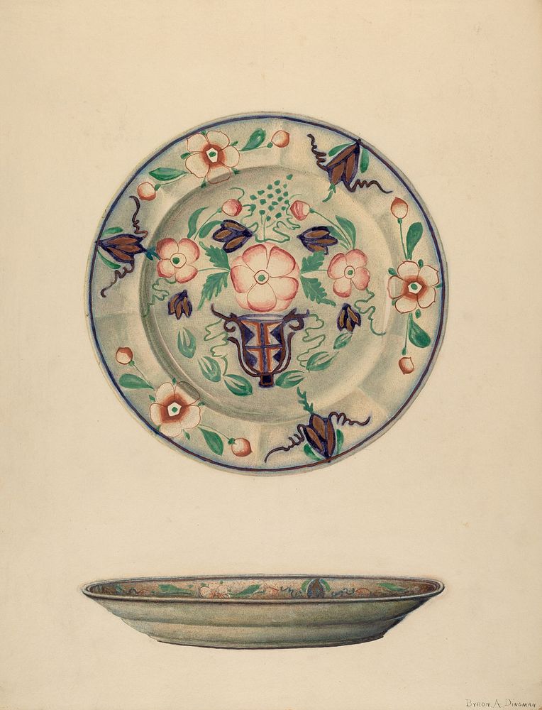 Plate (ca.1938) by Byron Dingman.  