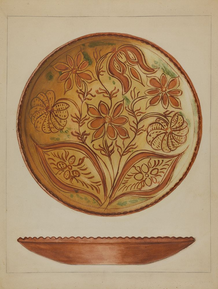 Plate by Hedwig Emanuel. 
