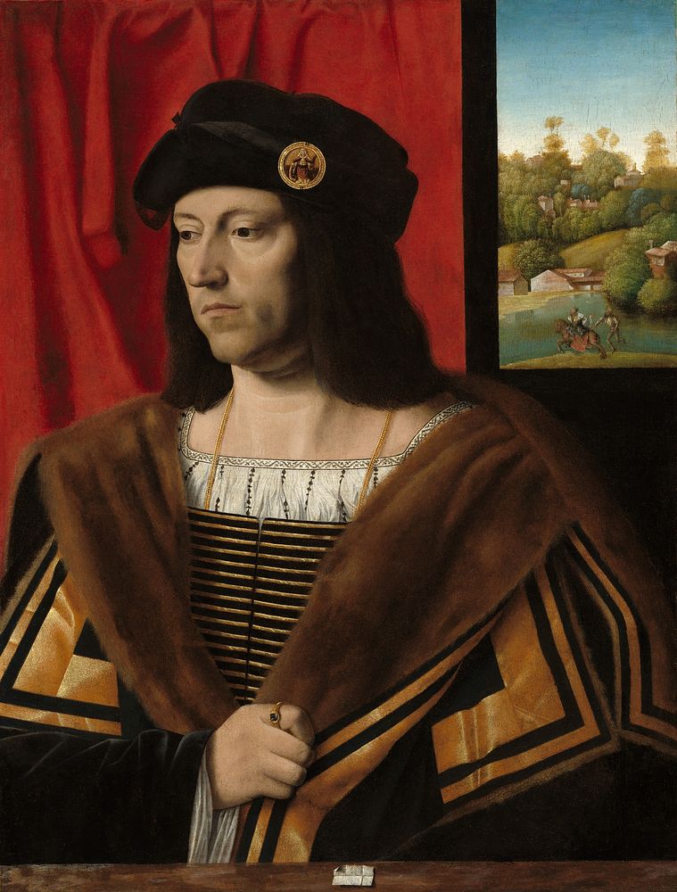 Portrait of a Gentleman (ca. 1520) by Bartolomeo Veneto.  