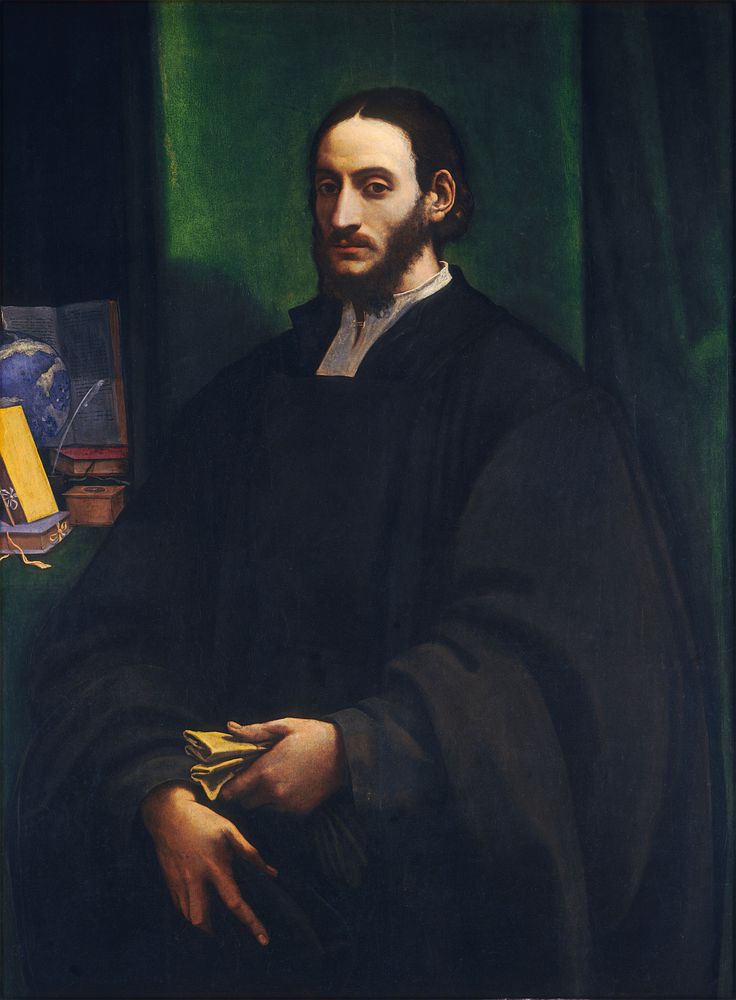 Portrait of a Humanist (ca. 1520) by Sebastiano del Piombo.  