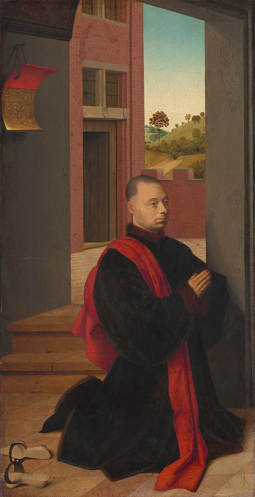 Portrait of a Male Donor (ca. 1455) by Petrus Christus.  