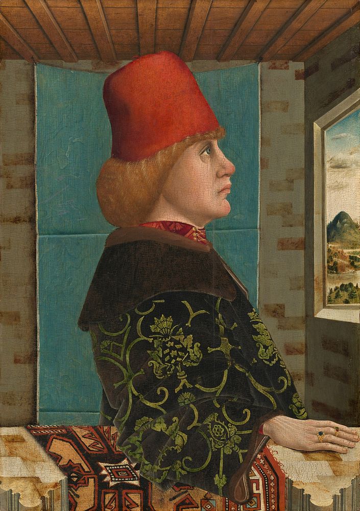 Portrait of a Man (ca. 1490–1500) from the Tyrolean 15th Century.
