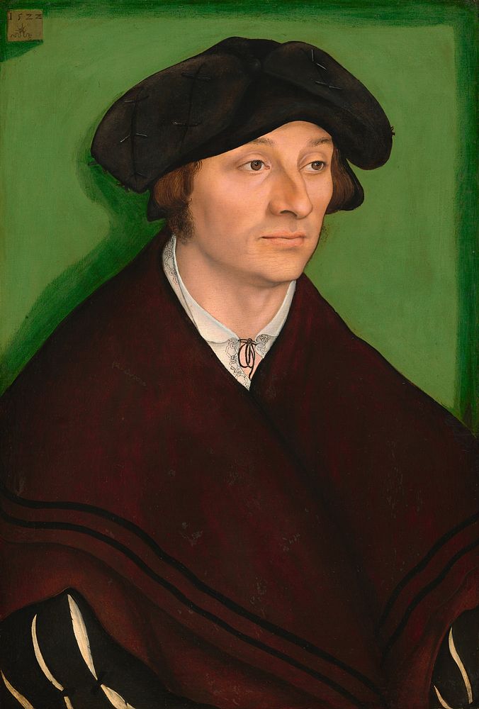 Portrait of a Man (1522) by Lucas Cranach the Elder.  