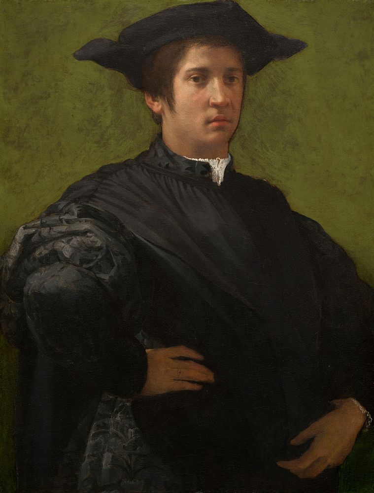 Portrait of a Man (early 1520s) by Rosso Fiorentino.  