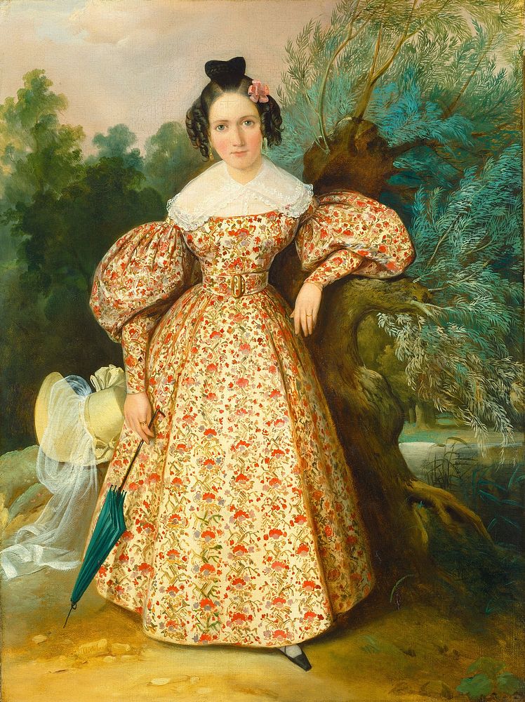 Portrait of a Young Lady (ca. 1835) by Unknown 19th Century.  