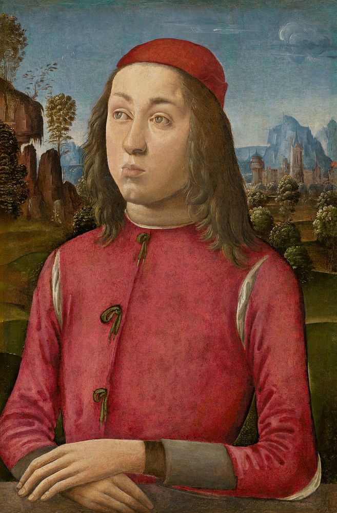 Portrait of a Youth (ca. 1495&ndash;1500) by Agnolo di Domenico del Mazziere & Donnino di Domenico del Mazziere.  