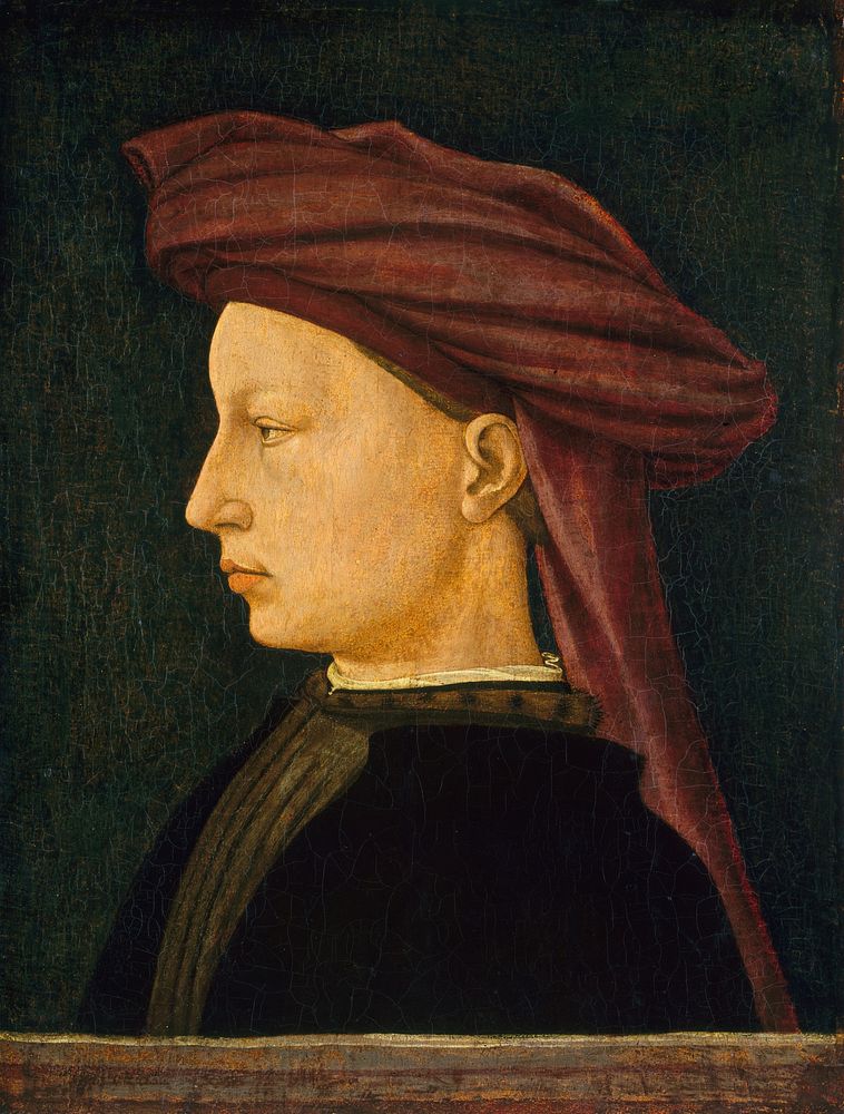Profile Portrait of a Young Man (1430–1450) from the Florentine 15th Century.