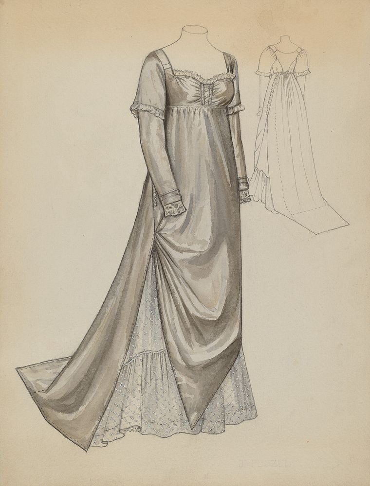 Quaker Dress (c. 1936) by Jean Peszel.  