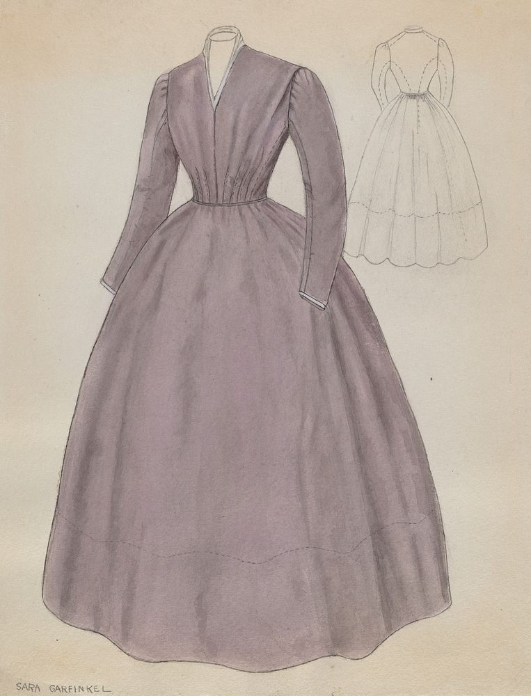 Quaker Dress (c. 1936) by Sara Garfinkel.  