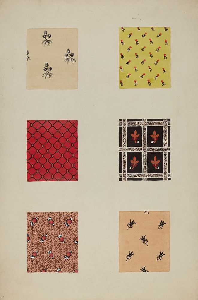 Quilt Patches (c. 1938) by Katherine Hastings.  