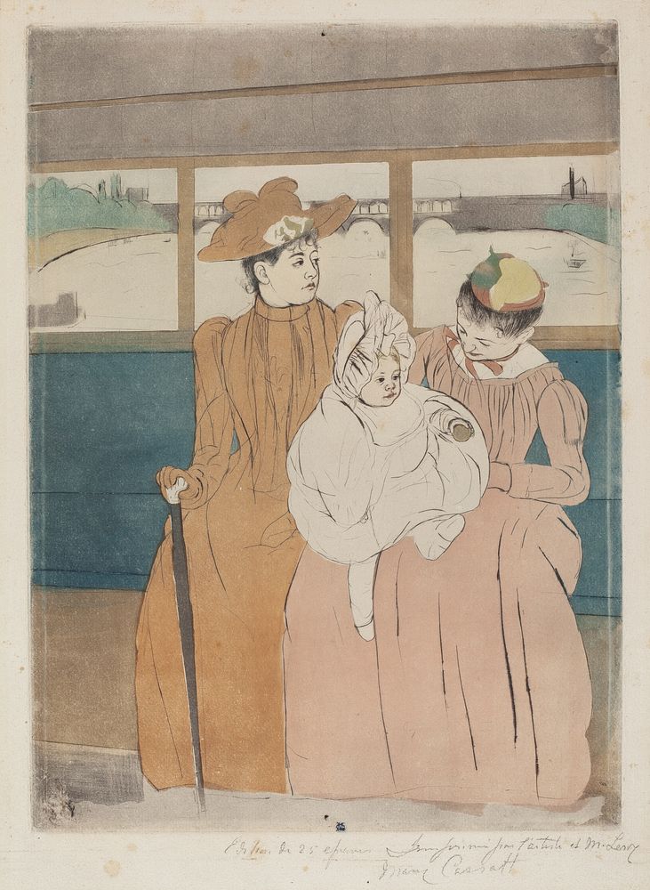 In the Omnibus (ca. 1890-1891) by Mary Cassatt. 