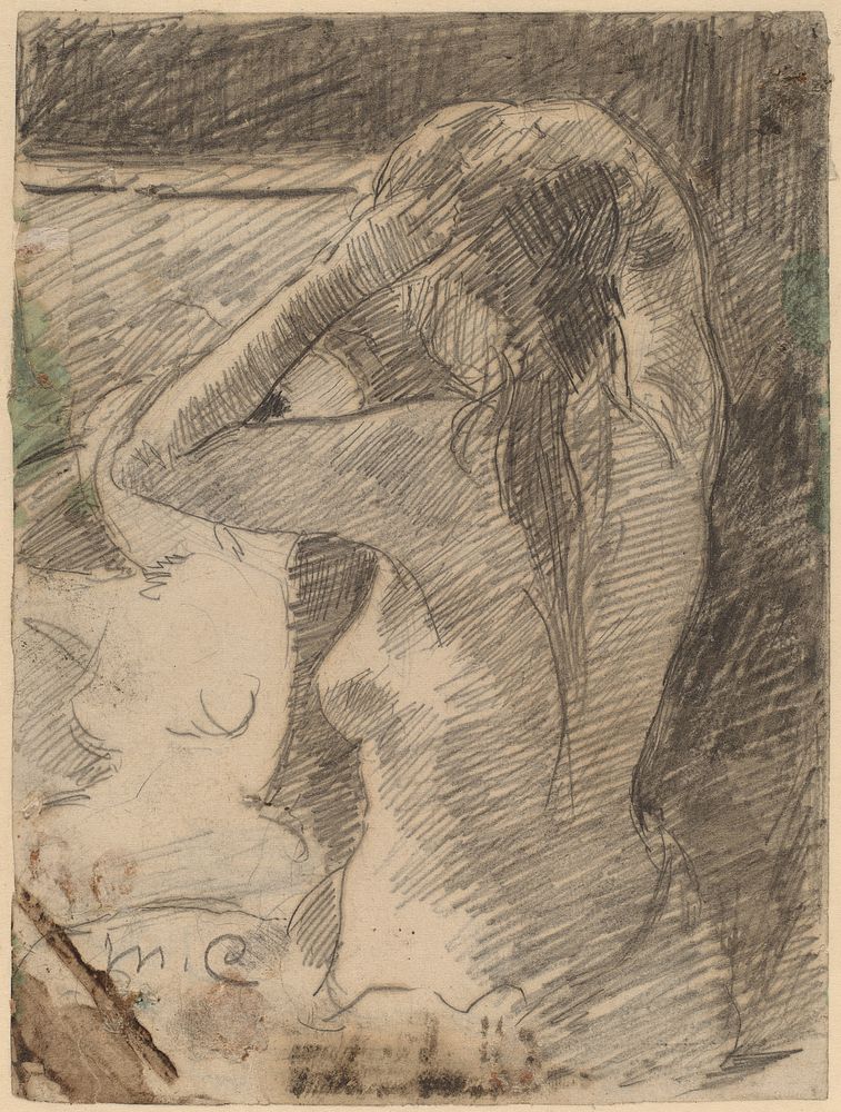 The Coiffure (1891) by Mary Cassatt. 