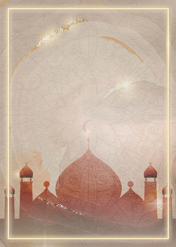 Aesthetic mosque background, Ramadan design