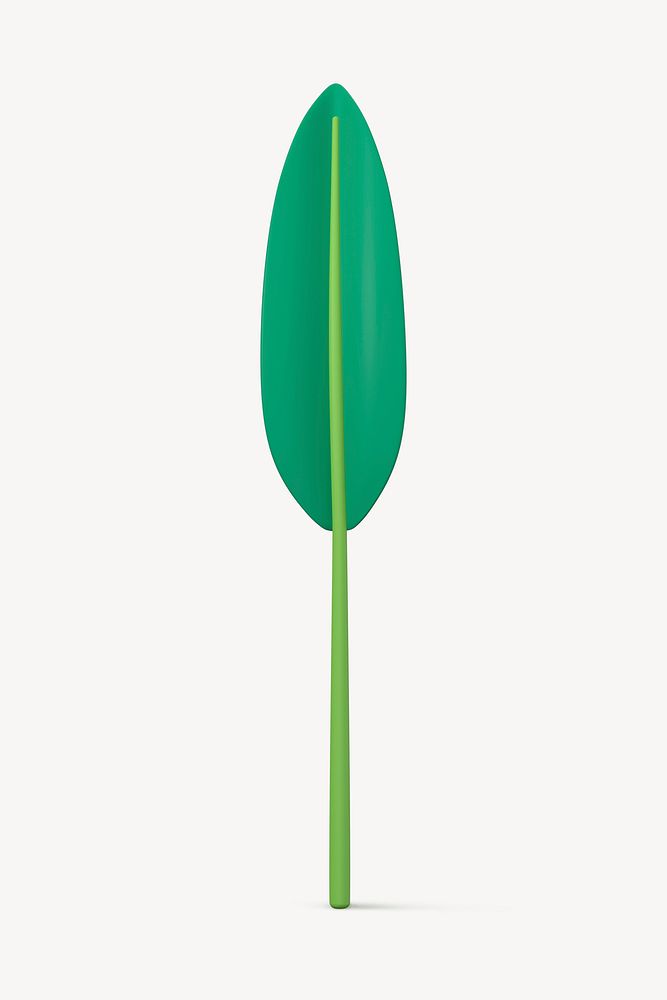 Cartoon tropical leaf  clipart, botanical design
