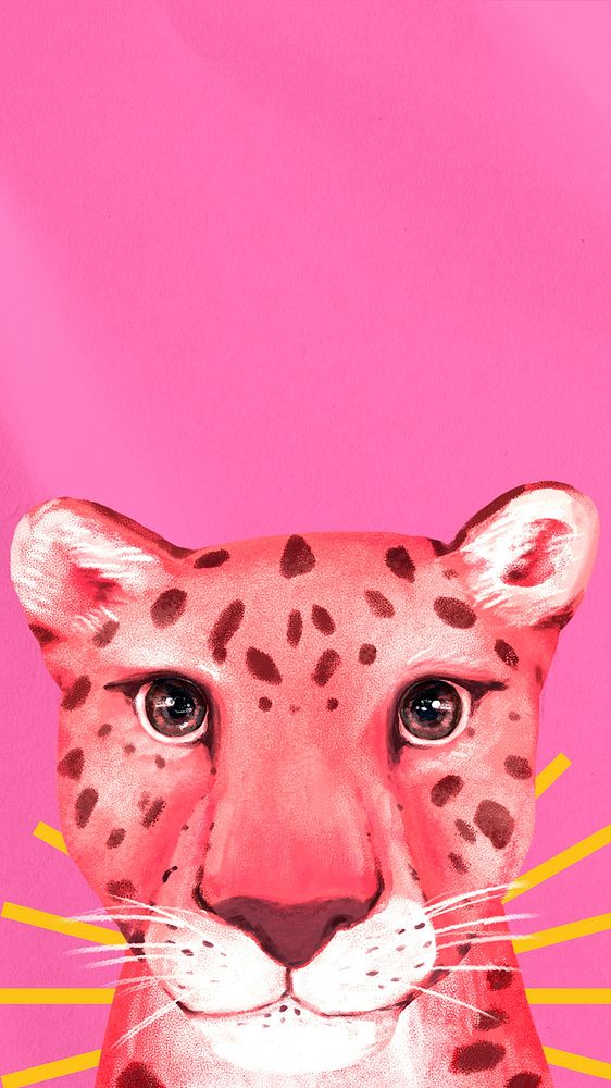 Pink cheetah iPhone wallpaper
