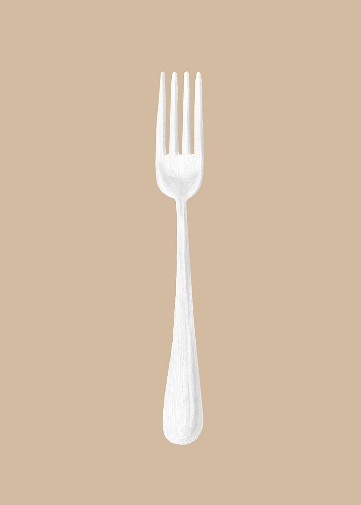 Fork, realistic cutlery illustration psd