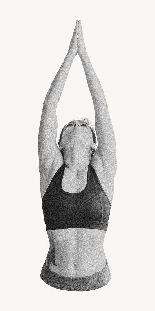 Woman doing yoga pose, wellness photo
