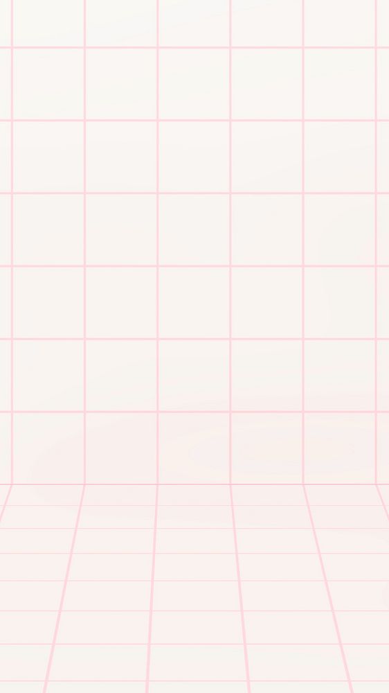 Pink grid pattern mobile wallpaper, product background