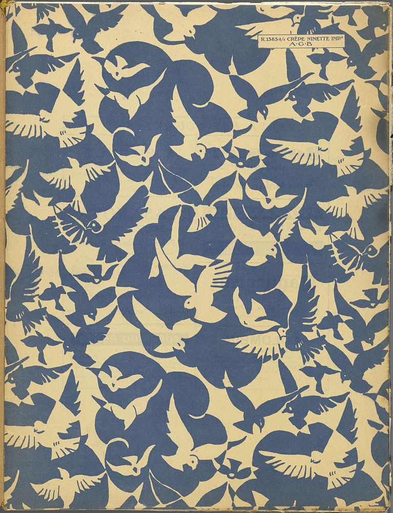 Feuillets de l' élégance féminine (1928) pattern in high resolution.  