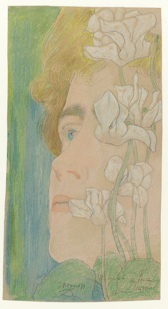 Margu&eacute;rite (1868&ndash;1928) by Jan Toorop. Original public domain image from the Rijksmuseum