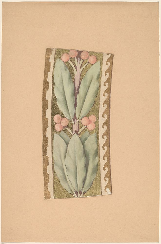 Study for a Border Design, (1890/1897) by Charles Sprague Pearce. 