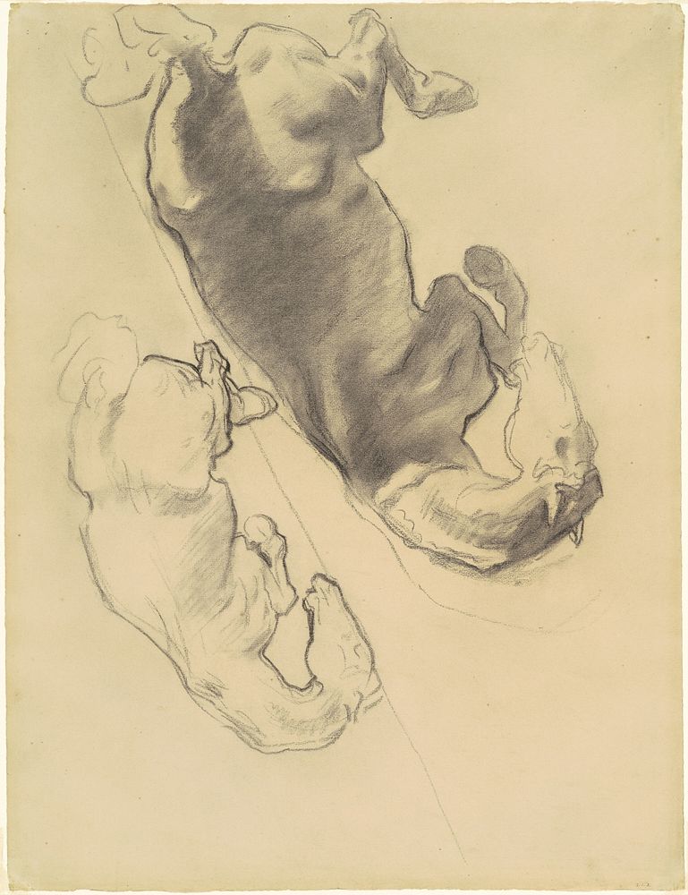 Studies for "The Fall of Gog and Magog" (ca. 1903&ndash;1916) by John Singer Sargent.  