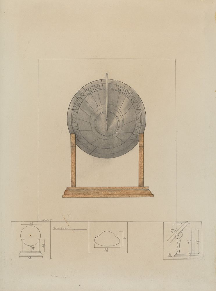 Sun Dial (ca.1936) by Henry Meyers.  