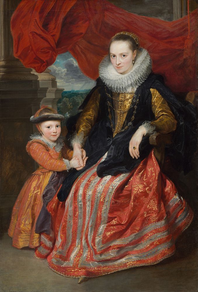 Susanna Fourment and Her Daughter (1621) by Sir Anthony van Dyck.  