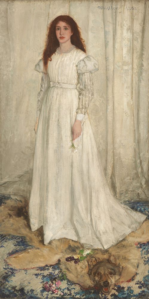 Symphony in White, No. 1: The White Girl (1862) by James McNeill Whistler.  