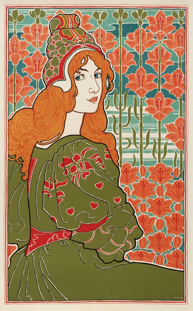 L'Estampe Moderne: Jane (1897) by Louis Rhead.  