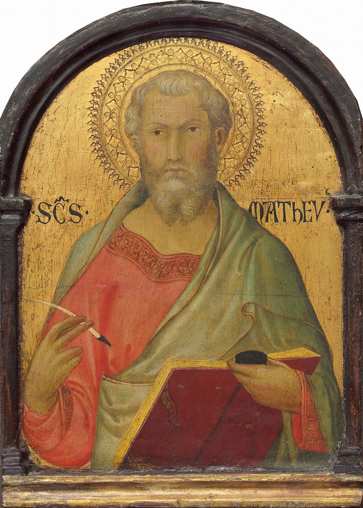 Saint Matthew (ca. 1315–1320) by Simone Martini.  