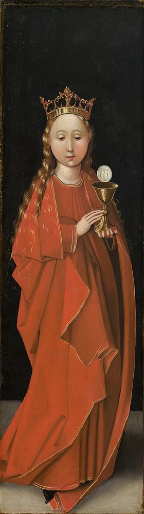 Saint Barbara (ca. 1480&ndash;1490) by Master of the Starck Triptych.  
