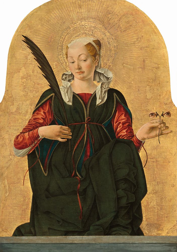 Saint Lucy (ca. 1473&ndash; 1474) by Francesco del Cossa.  
