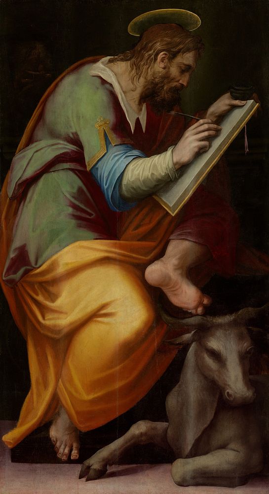 Saint Luke (1570–1571) by Giorgio Vasari.  