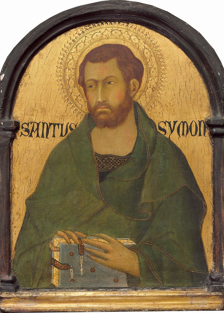 Saint Simon (ca. 1315–1320) by Simone Martini.  