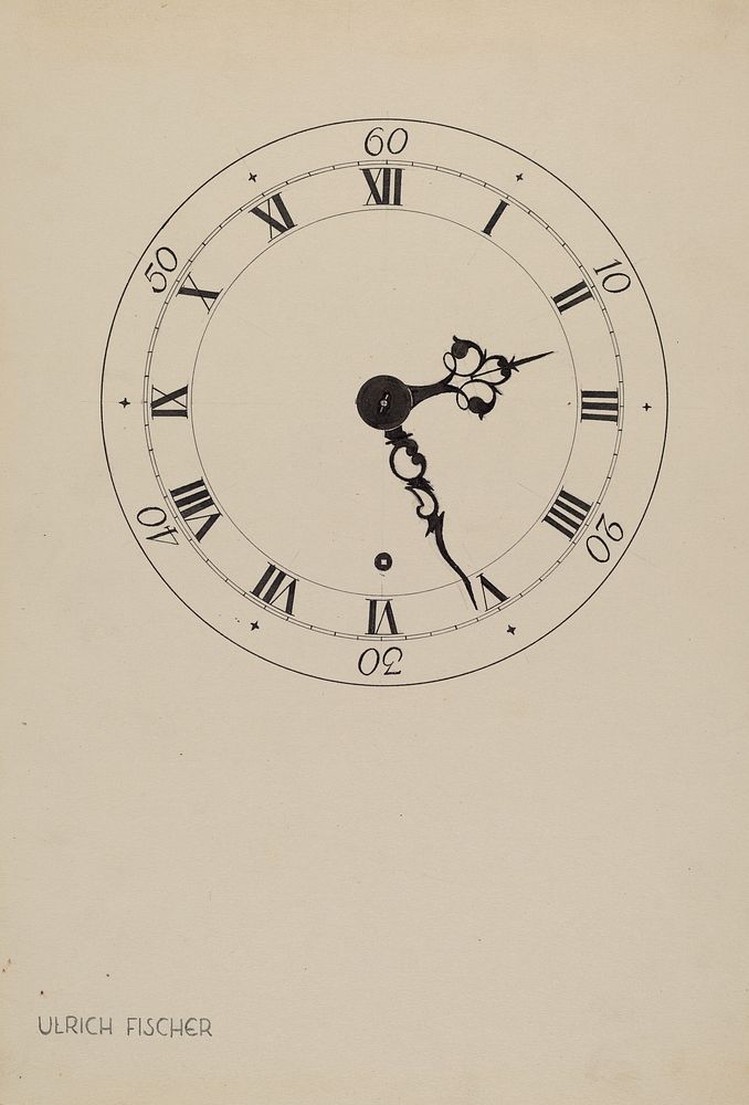 Shelf Clock (c. 1937) by Ulrich Fischer.  