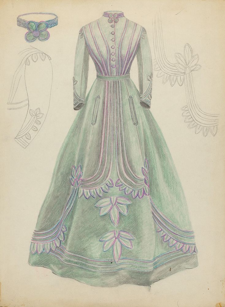 Silk Gown (c. 1936) by Tabea Hosier.  