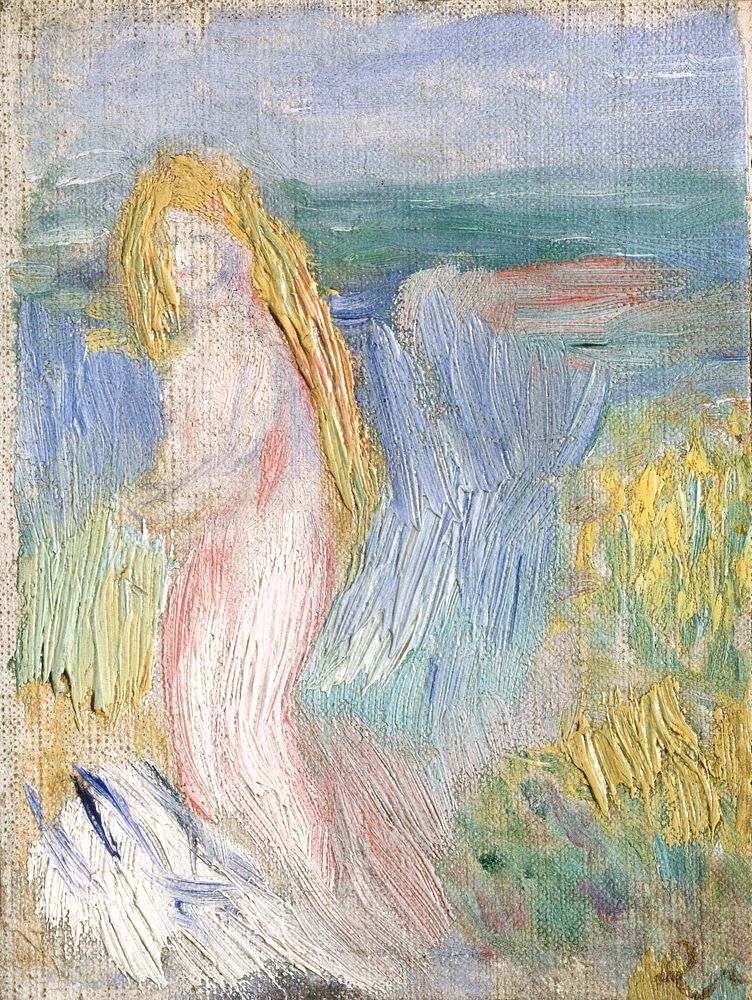 Pierre-Auguste Renoir's Small Study for a Nude (1882) painting in high resolution 